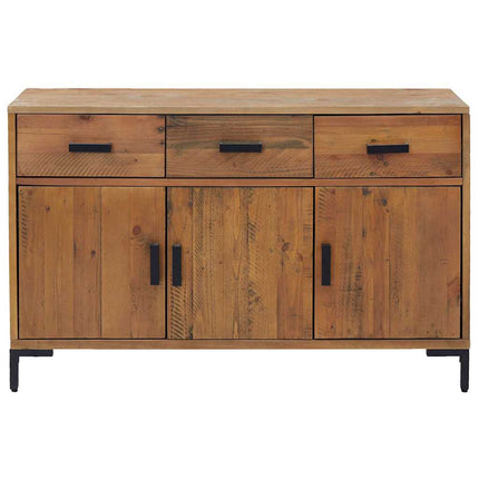 Skänk brun 110x35x70 cm massiv furu