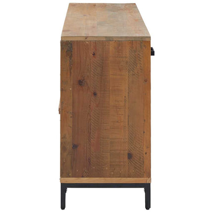 Skänk brun 110x35x70 cm massiv furu