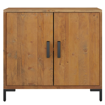 Skänk brun 75x35x70 cm massiv furu