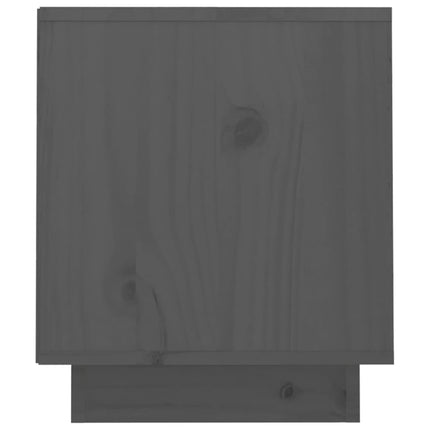 Tv-bänk grå 70x34x40 cm massiv furu