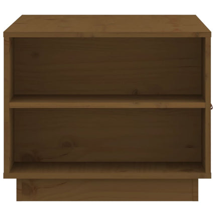 Soffbord honungsbrun 100x50x41 cm massiv furu