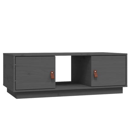 Soffbord grå 100x50x35 cm massiv furu