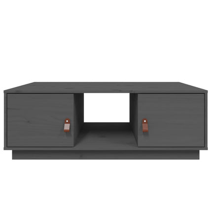 Soffbord grå 100x50x35 cm massiv furu
