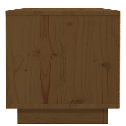 Sängbord 2 st honungsbrun 40x34x35 cm massiv furu