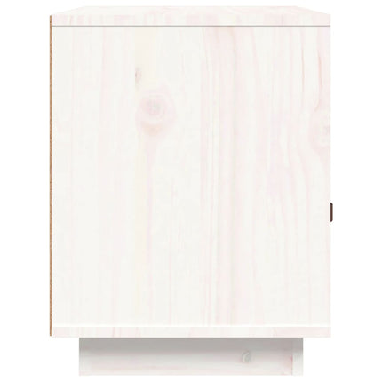 Sängbord 2 st vit 40x34x45 cm massivt furuträ