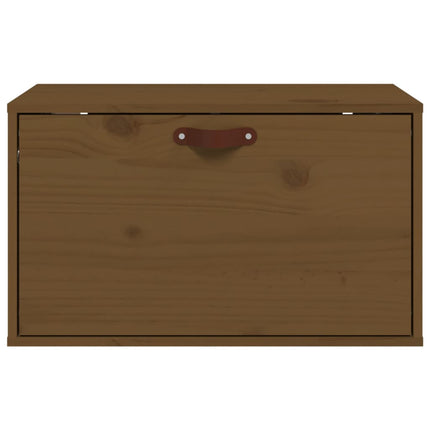 Väggskåp honungsbrun 60x30x35 cm massiv furu