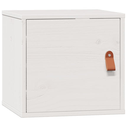 Väggskåp vit 31,5x30x30 cm massiv furu