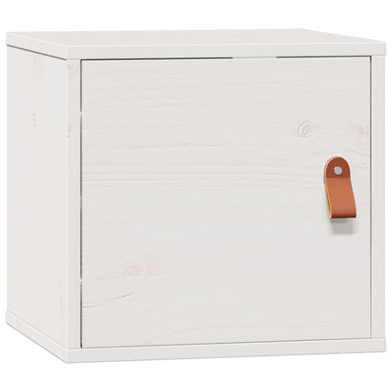 Väggskåp 2 st vit 31,5x30x30 cm massiv furu