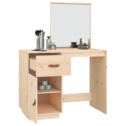 Sminkbord 95x50x134 cm massiv furu