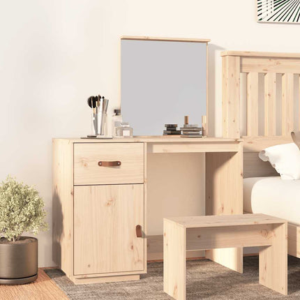 Sminkbord 95x50x134 cm massiv furu