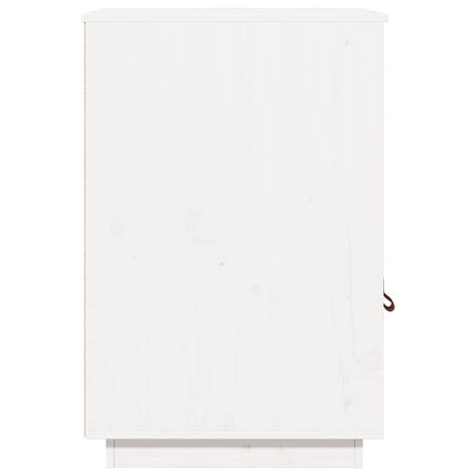 Skrivbordsskåp vit 40x50x75 cm massiv furu