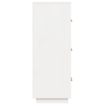 Vitrinskåp vit 34x40x108,5 cm massiv furu
