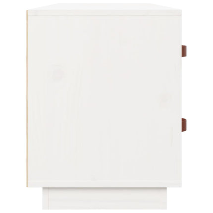 Skobänk vit 100x34x45 cm massiv furu