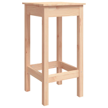 Barstolar 2 st 40x40x78 cm massivt trä furu