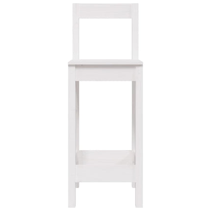 Barstolar 2 st Svart 40x41,5x112 cm massiv furu