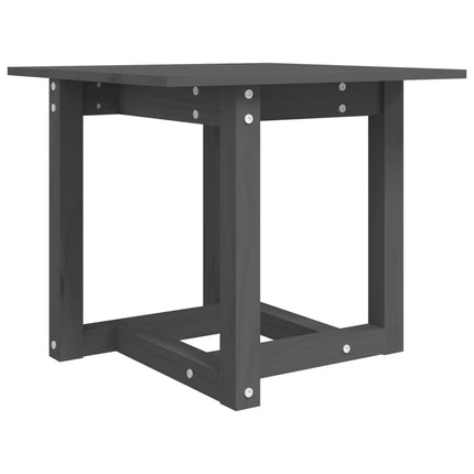 Soffbord grå 50x50x45 cm massiv furu