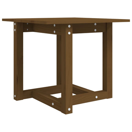 Soffbord honungsbrun 50x50x45 cm massiv furu
