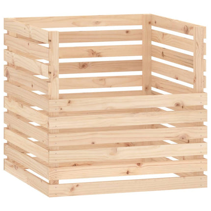 Kompostlåda 80x80x78 cm massiv furu