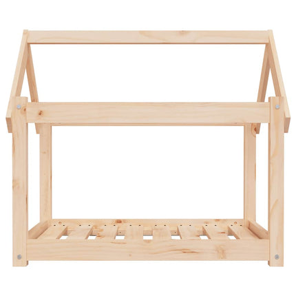 Hundbädd 81x60x70 cm massiv furu