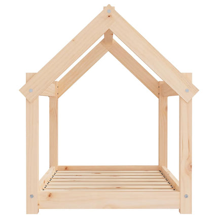 Hundbädd 81x60x70 cm massiv furu