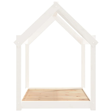Hundbädd vit 101x70x90 cm massiv furu