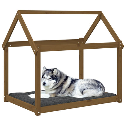 Hundbädd honungsbrun 111x80x100 massiv furu