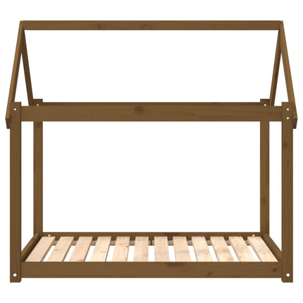 Hundbädd honungsbrun 111x80x100 massiv furu