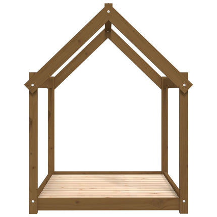 Hundbädd honungsbrun 111x80x100 massiv furu