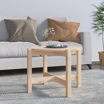 Soffbord Ø 62,5x45 cm massiv furu