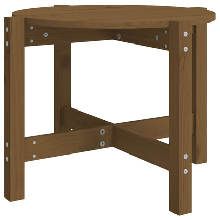 Soffbord honungsbrun Ø 62,5x45 cm massiv furu