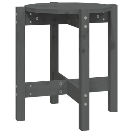 Soffbord grå Ø 42,5x45 cm massiv furu