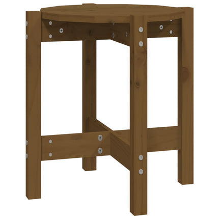 Soffbord honungsbrun Ø 42,5x45 cm massiv furu