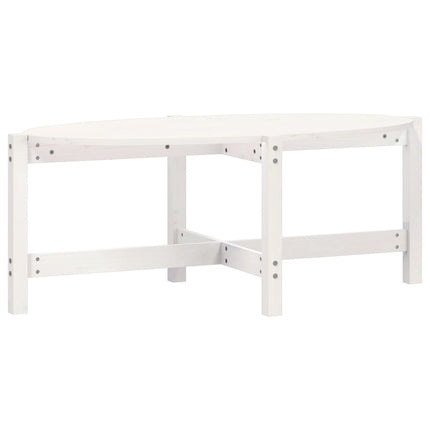 Soffbord vit 118x63x45 cm massiv furu