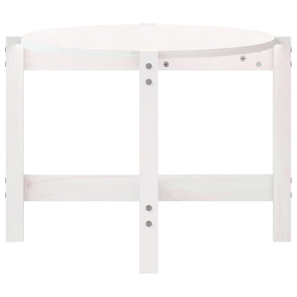 Soffbord vit 118x63x45 cm massiv furu