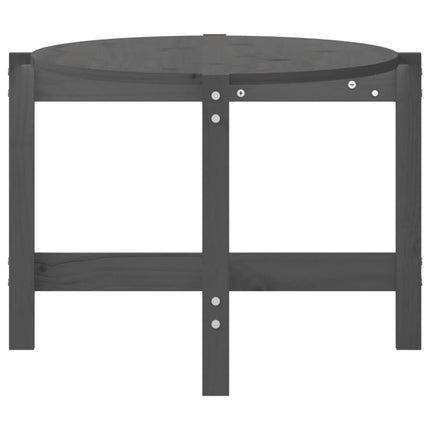 Soffbord grå 118x63x45 cm massiv furu