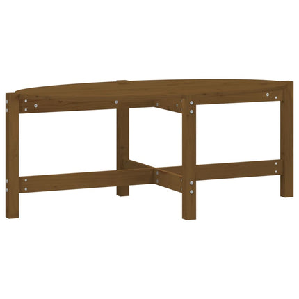 Soffbord honungsbrun 118x63x45 cm massiv furu