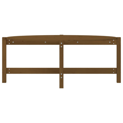 Soffbord honungsbrun 118x63x45 cm massiv furu