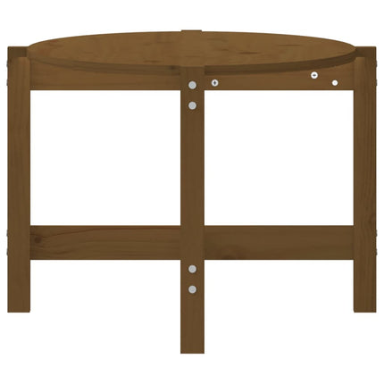 Soffbord honungsbrun 118x63x45 cm massiv furu