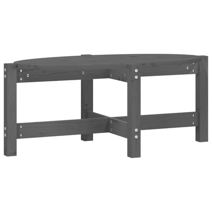 Soffbord grå 87x48x35 cm massiv furu