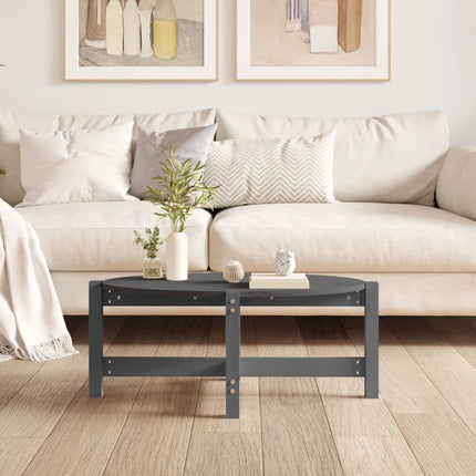 Soffbord grå 87x48x35 cm massiv furu