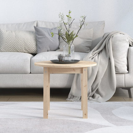 Soffbord Ø 55x45 cm massiv furu