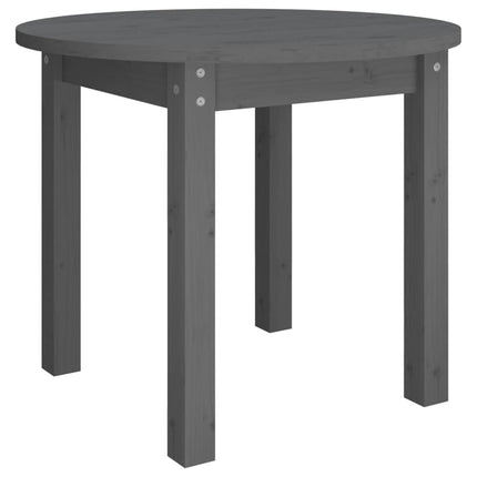 Soffbord grå Ø 55x45 cm massivt furu