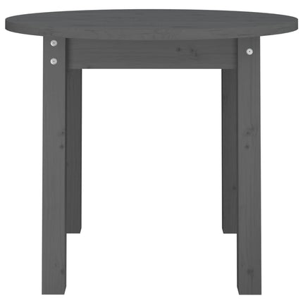 Soffbord grå Ø 55x45 cm massivt furu