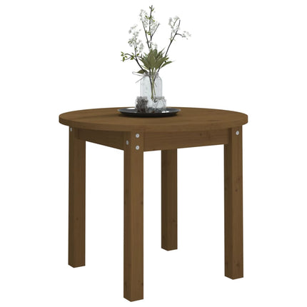 Soffbord honungsbrun Ø 55x45 cm massiv furu