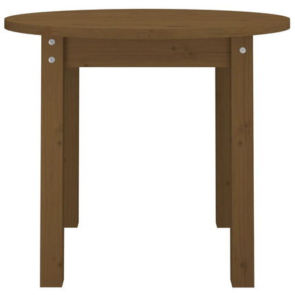 Soffbord honungsbrun Ø 55x45 cm massiv furu