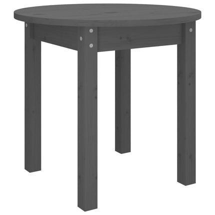 Soffbord grå Ø 45x40cm massivt furu