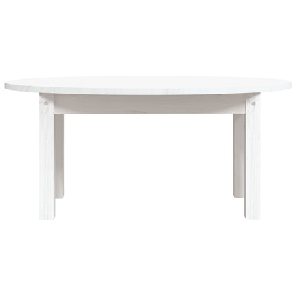 Soffbord vit 80x40x35 cm massiv furu