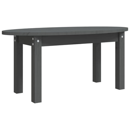Soffbord grå 80x40x35 cm massiv furu