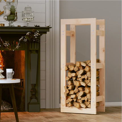 Vedställ 41x25x100 cm massiv furu