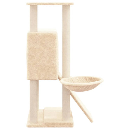 Katträd med klöspelare sisal gräddvit 96 cm